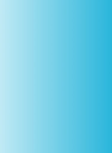 A gradient of blue and white in the shape of rectangle displays a written testimony 