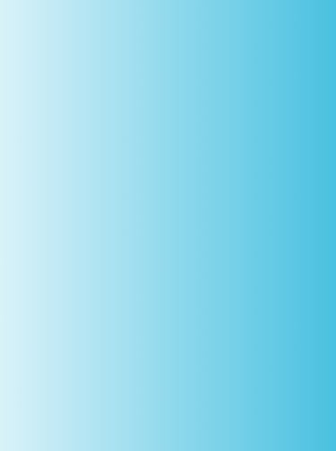 A gradient of blue and white in the shape of rectangle displays a written testimony 
