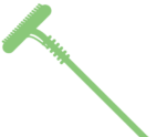 A green and white image of a water pool,  high quality window cleaning equipment